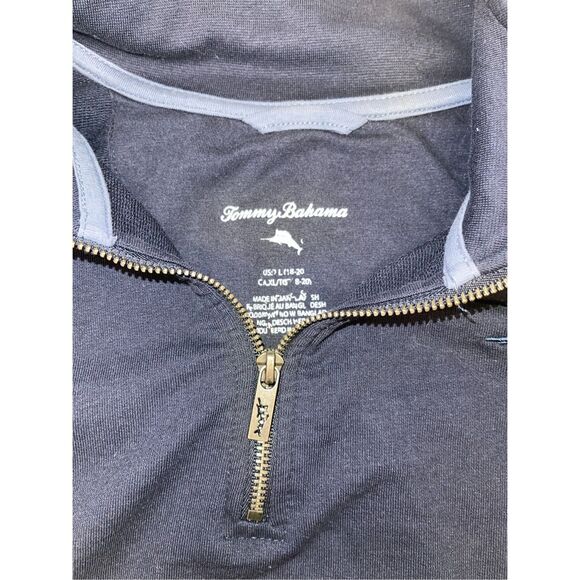 Tommy Bahama 1/4 Zip Reversible Pullover Sweatshirt Boys XL Blue - Picture 3 of 6